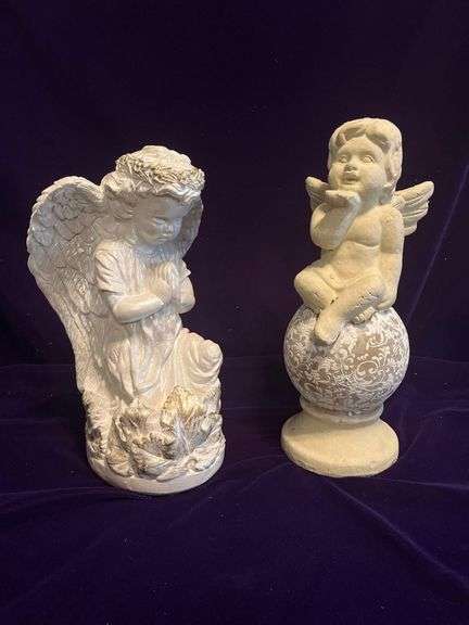 2 Angel Statues 13” to 14” image
