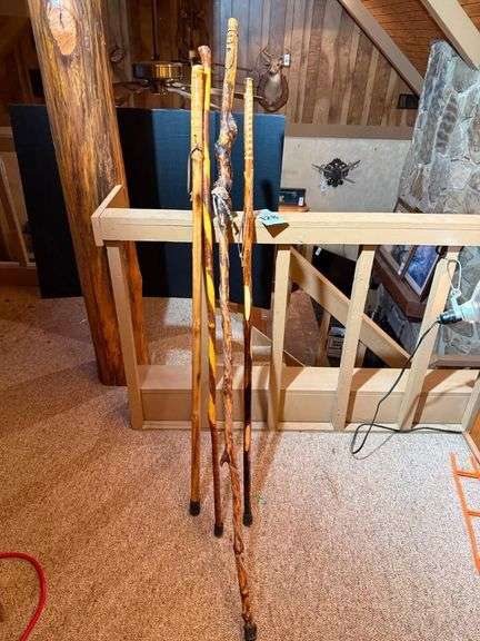 Handcrafted Wooden Walking Sticks image