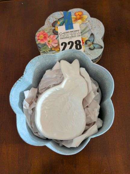 Decorative Box with Ceramic Rabbit image