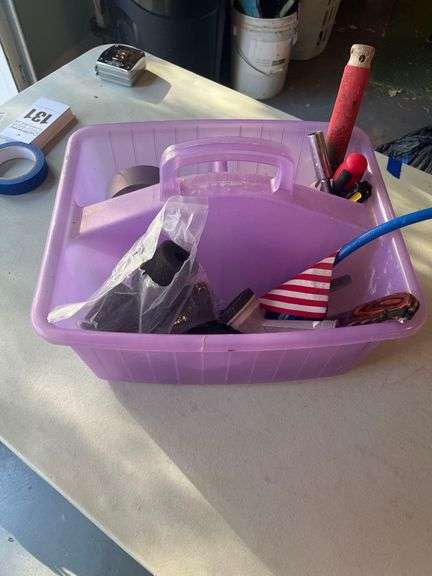 Compartment Tote with Assorted Tools image