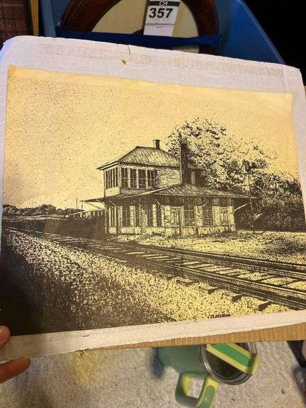 Amqui Station Illustration 11x14 image