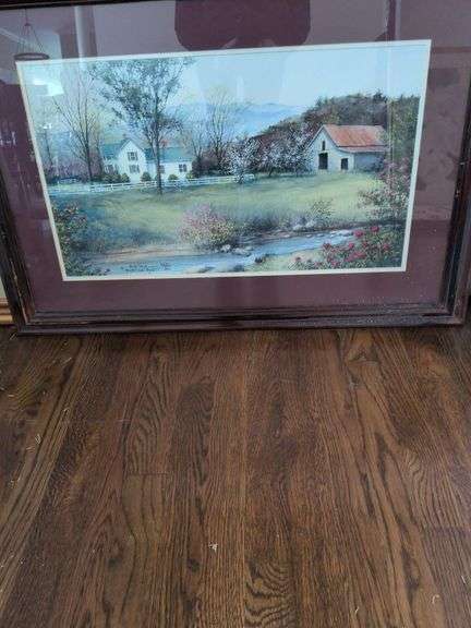 Burton Dye Farm Print 34 x 24 Signed and Numbered image