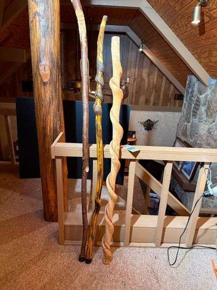 Handcrafted Wooden Walking Sticks image