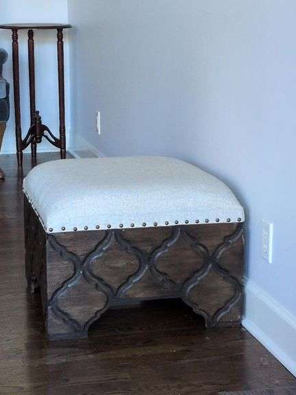 Upholstered Foot Stool 23 x 23 image