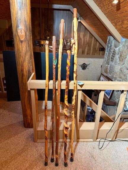 Handcrafted Wooden Walking Sticks image