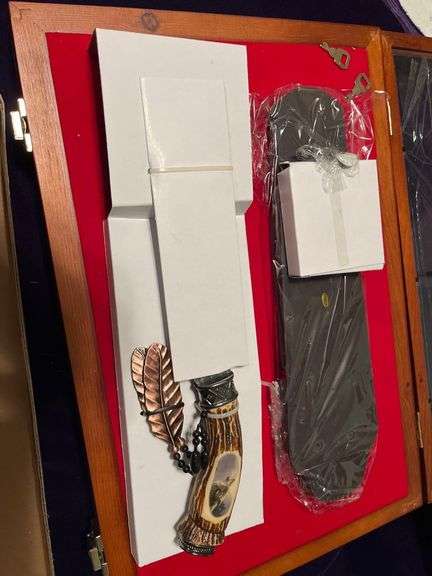 Indian Art Knife with Stand - KS5802W image