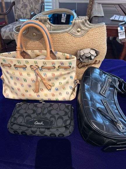 Designer Pursed- Look New! -2 Coach and 1 Dooney and Bourke   and 1 Black Purse image