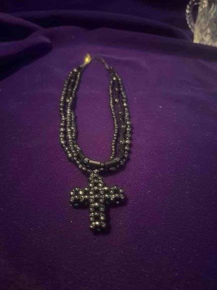 Beaded Cross Necklace image