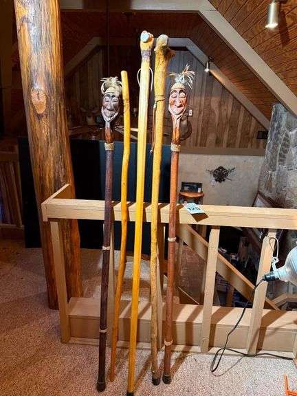 Handcrafted Wooden Walking Sticks image