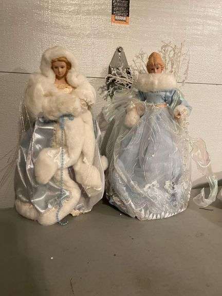 2 Tree Toppers with Porcelain Faces image