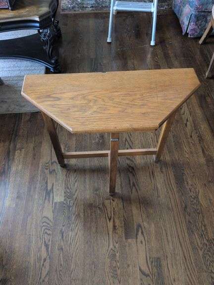 28" x 12" Oak Table image