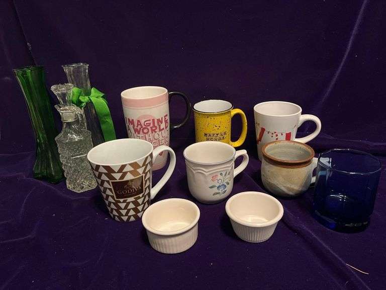 Miscellaneous Cups/Mugs, Vases, Cruet, Glass and Ramekins image