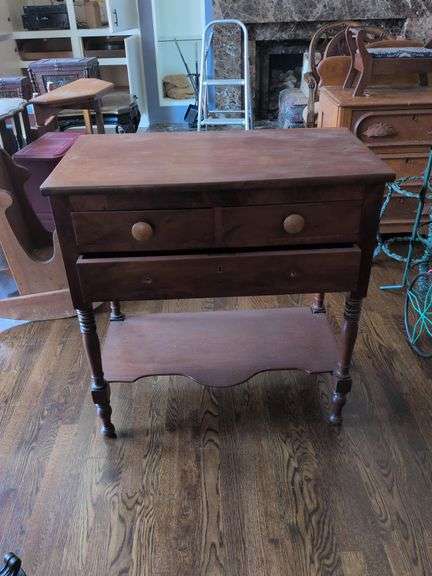 31.5 x 17.5 Vintage Washstand image