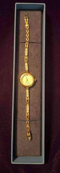 Hamlin Gold Plate Quartz Bracelet Watch image