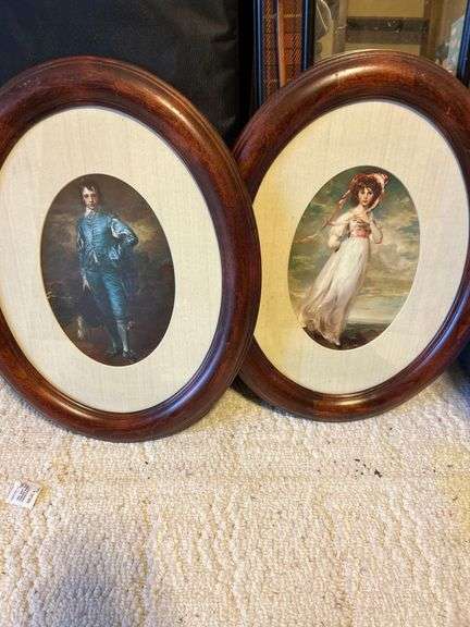 Framed Blue Boy and Pinkie By Sir Thomas Lawrence image