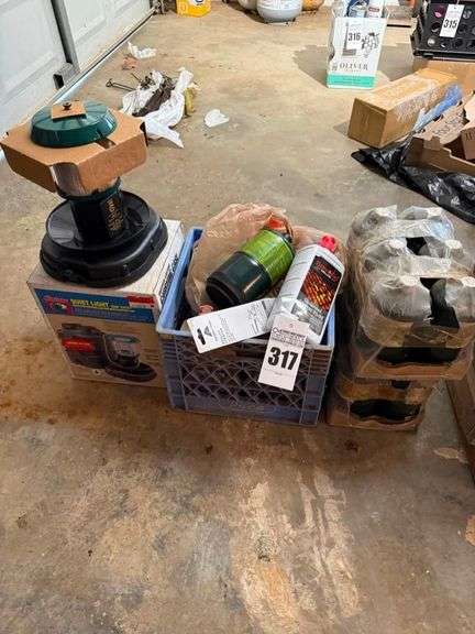 New Propane Camping Lantern & Misc Camping Supplies image