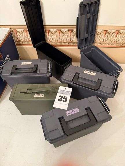 Ammo boxes, empty image