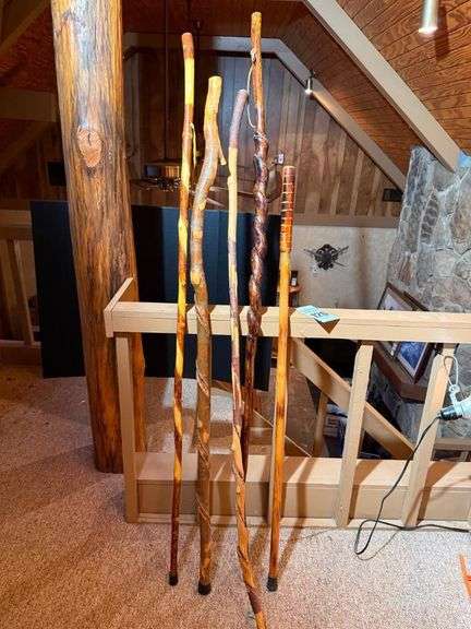 Handcrafted Wooden Walking Sticks image