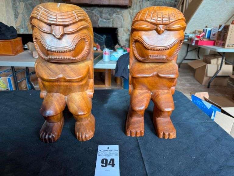 Wooden Tiki Statues image