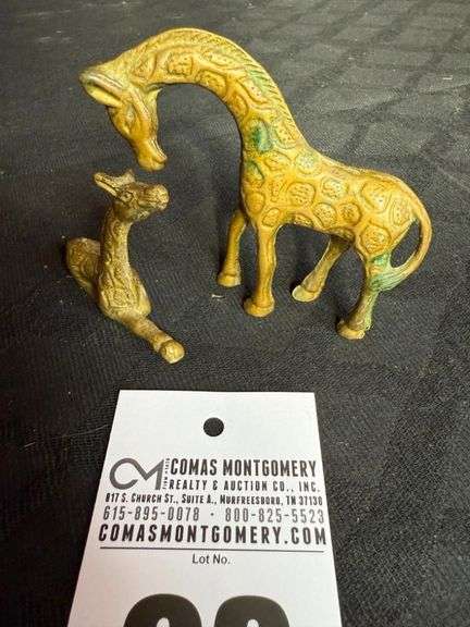 Brass Giraffes image