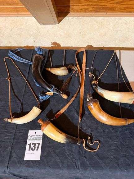 Collection of Gun Powder Horns image