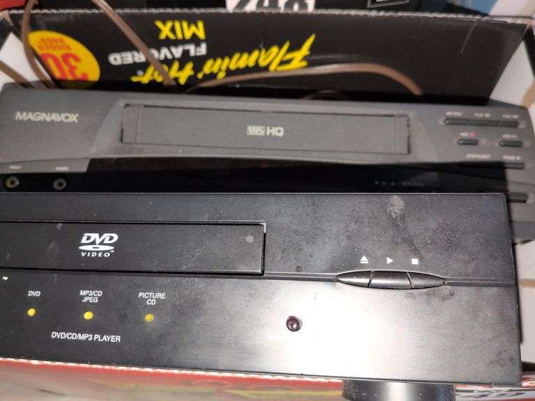 Magnavox VHS Player and Apex DVD Player image