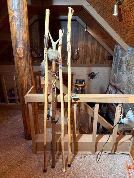 Handcrafted Wooden Walking Sticks image