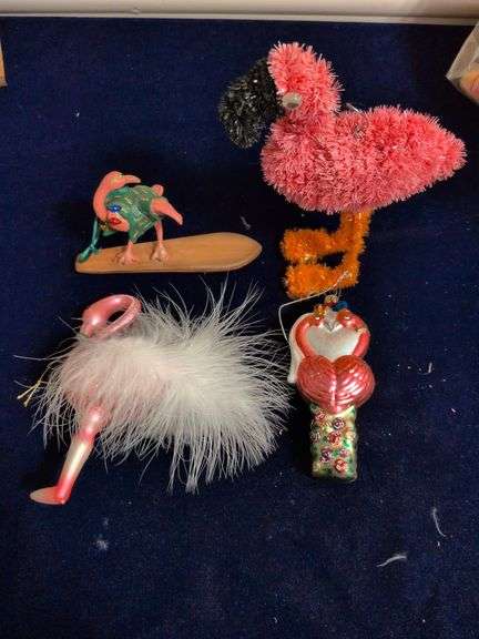 4 Flamingo Ornaments image