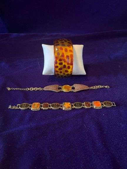 Vintage Bracelets - Liz Claiborne Panel Link, Joan Rivers Cuff and Lauren Conrad link image