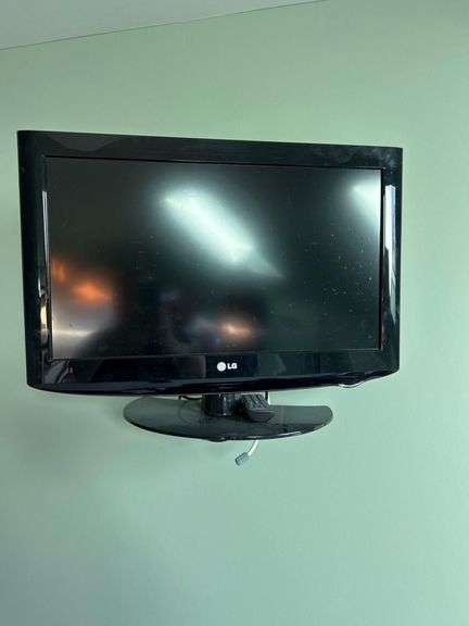26” LG TV with Mounting Bracket, Stand and Remote, Bring Tools to Remove image