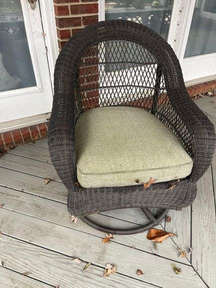 Wicker Swivel Chair image