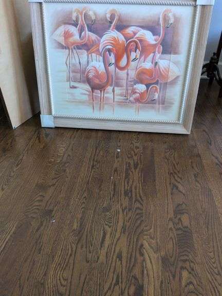 Flamingos Print 33.5 x 27.5 image