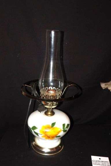 2 Table Lamps -  top globe on one missng