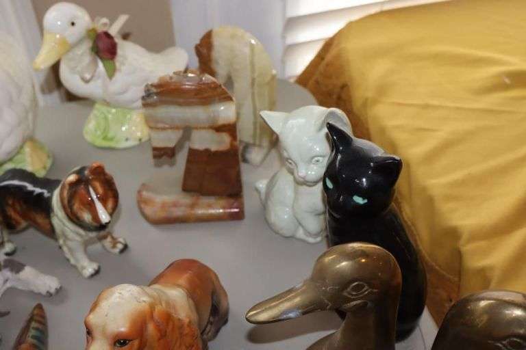 Variety of Animal Figurines (Brass, Ceramic, Porcelain, Marble etc.)