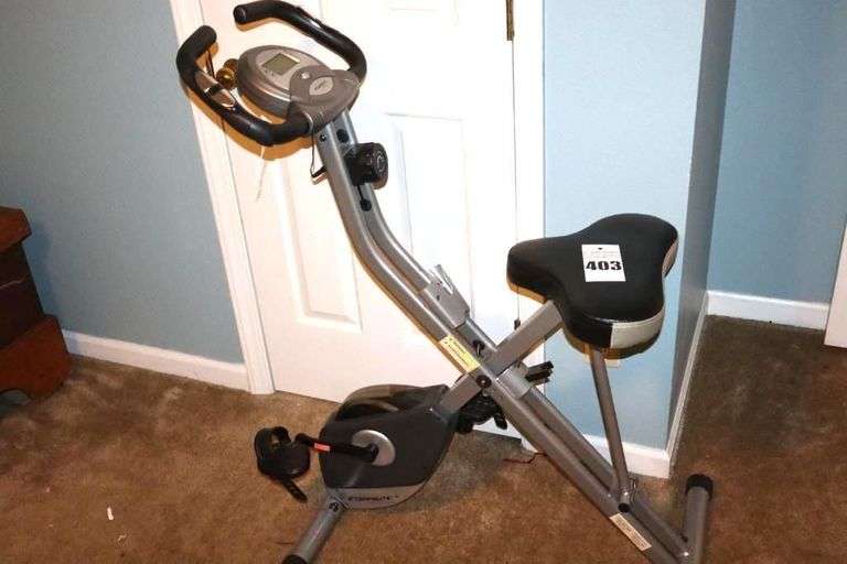 Exerpelitic Therapeutic Fitness Exercise Bike - folds an rolls image