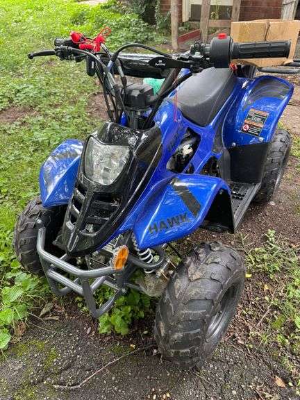 Hawk REX 110cc Blue ATV - Model CY110ATV-2 (Carburetor needs to be cleaned)