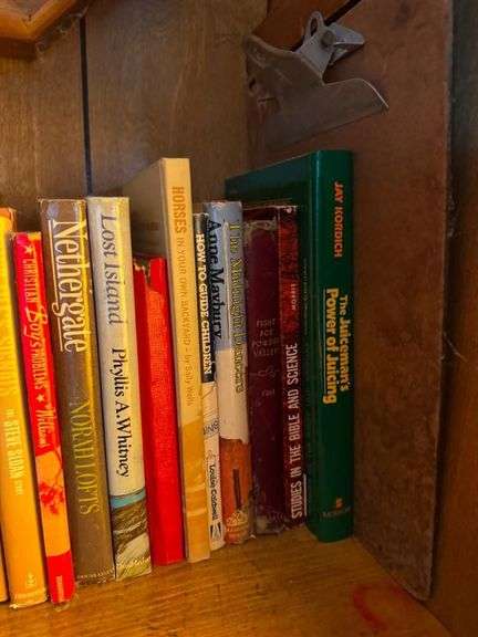 Vintage Cookbooks, Novels, and Fruit Tray