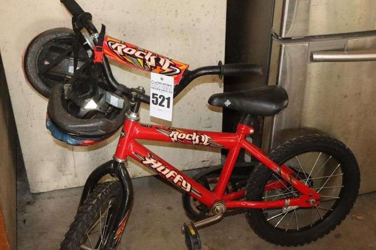 Huffy "Rock It" Little Girls Bike with 2 Helmets image