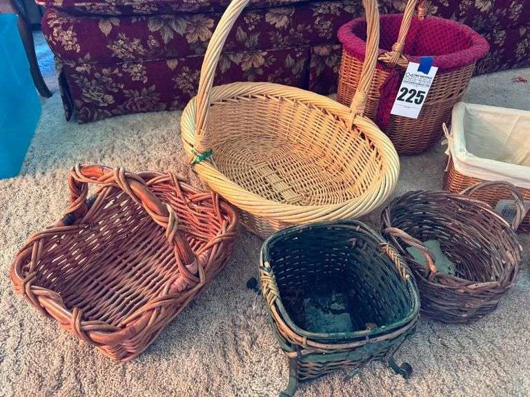 Assorted Woven Baskets - Lot of 7