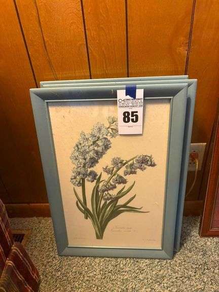 Set of Three Framed Floral Prints