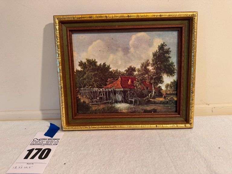 Framed Print of a Water Mill Landscape