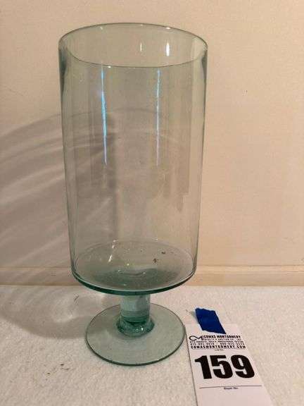 Large Footed Glass Vase