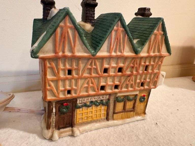 Hardware Store Christmas Village Lighted Display