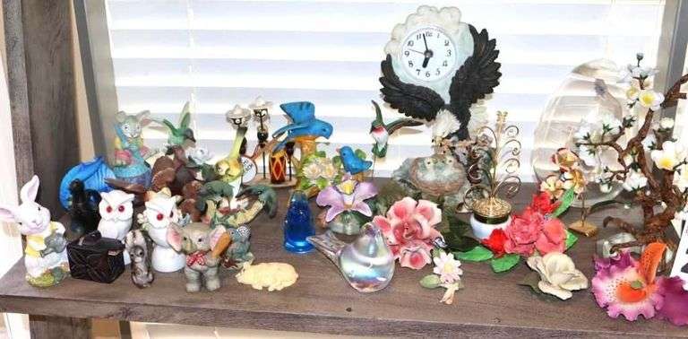 Variety of Decorative Item: (porcelain, Marble, Ceramic etc.) - Flowers, Animals, Birds etc.