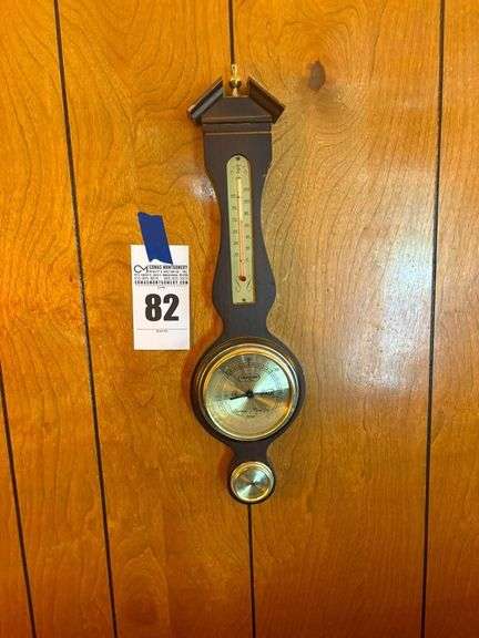 Wall Hanging Barometer and Thermometer