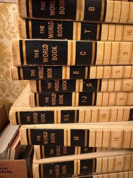 Collection of World Book Encyclopedias and Assorted Books