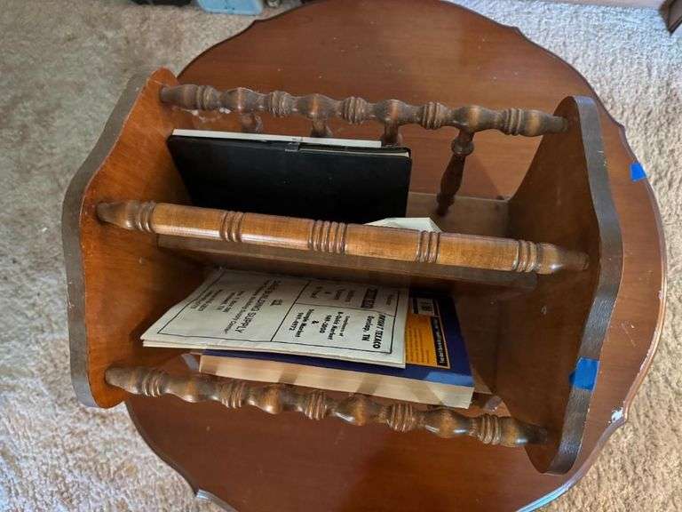 Wooden Magazine Rack