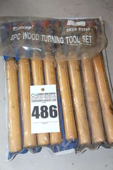 Set of Pittsburgh 8 Piece Wood Turning Tool Set image