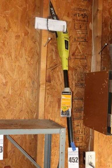 Electric Ryobi 8"Chain Saw on Extension Pole - with extra chains image