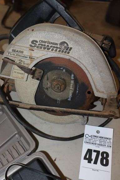 Shop Source 18v Cordless3/8 Drill in Case & Craftsman 71/4" Circular Saw